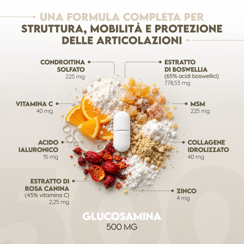 Glucosamina in compresse