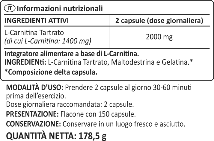L-Carnitina 2000 benefits