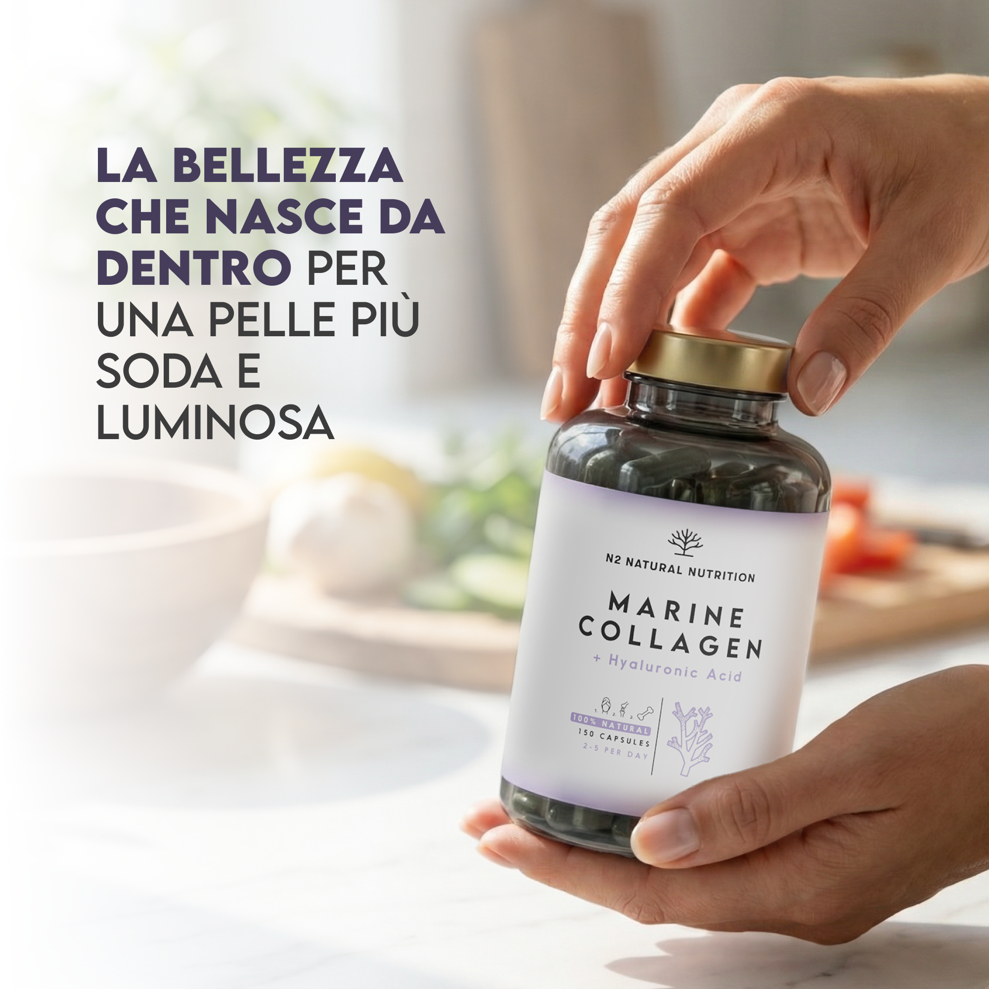 Collagene marino: con acido ialuronico 150