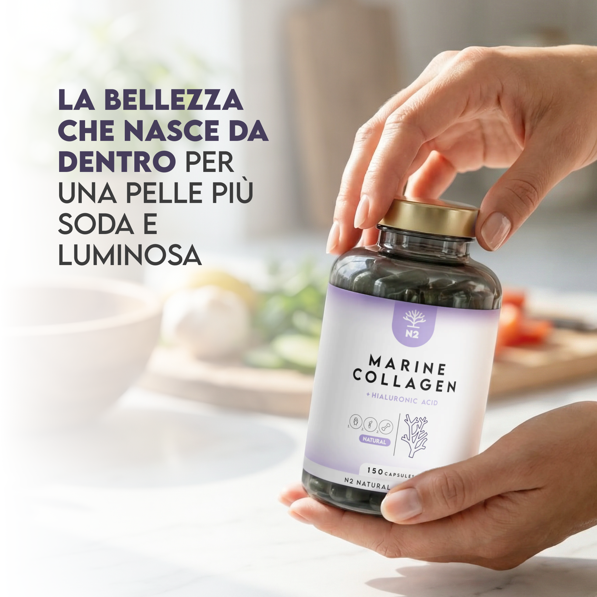 Collagene marino: con acido ialuronico 150
