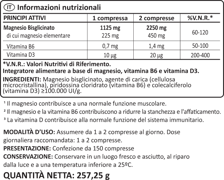 Magnesio bisglicinato benefits
