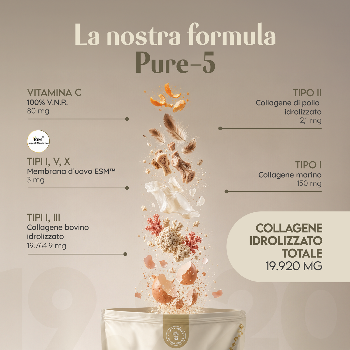 Pure-5 Multi Collagen 1kg