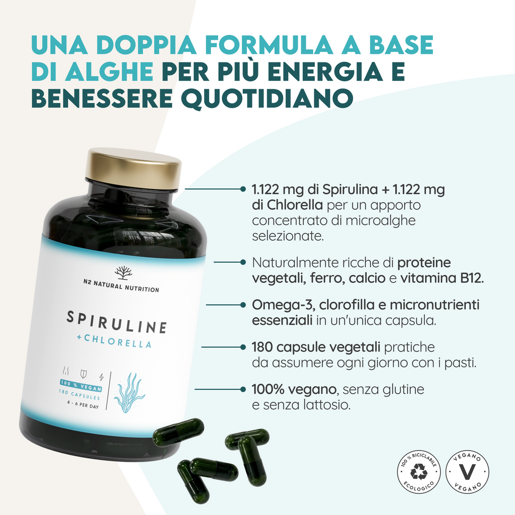 Spirulina con clorella