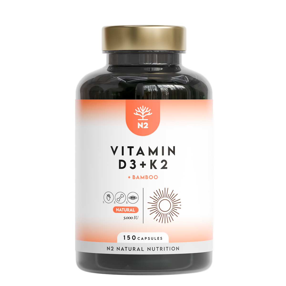 Vitamina D3 + K2 + Bambú