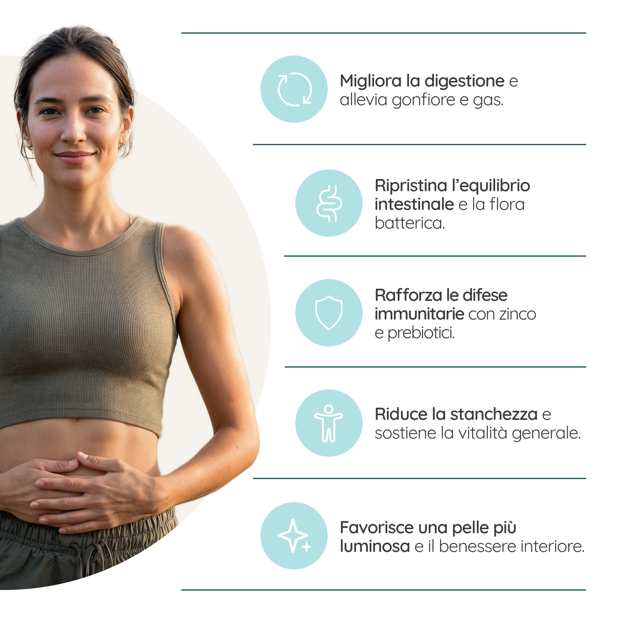 Symbiotics 150: probiotici naturali per la flora intestinale